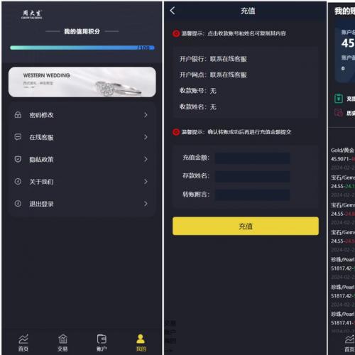二开版微交易系统 贵金属交易平台 贵金属交易app下载 微盘交易系统